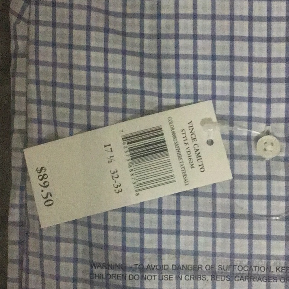 Vince Camuto Checkered Dress Shirt - Picture 4 of 5